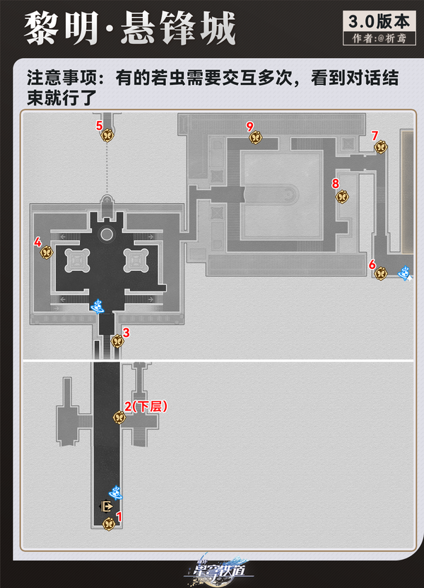 崩坏星穹铁道浴血战端悬锋城若虫二十只位置汇总