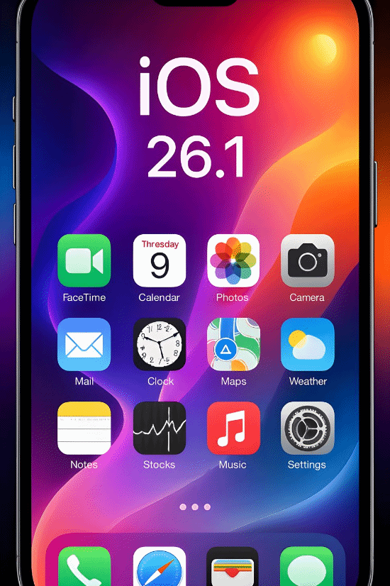 iOS26.1系统推送啦！电池续航有大幅改善？液态玻璃功能可手动开关