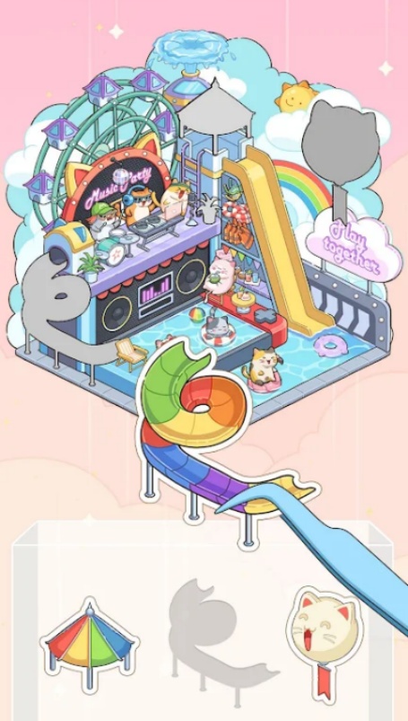 diy贴纸温馨小屋游戏图1