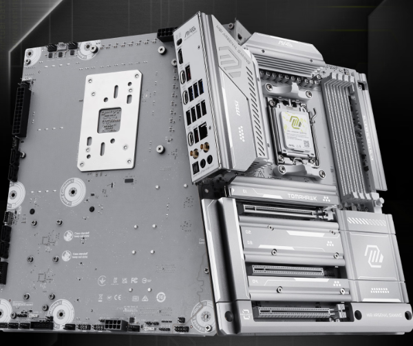 纯白外观设计！微星X870ETOMAHAWKMAXWIFIPZ背插主板首发价3299元