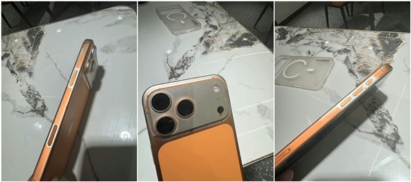 机主用湿巾擦拭橙色iPhone17ProMax后发现掉漆，网友质疑事件真实性