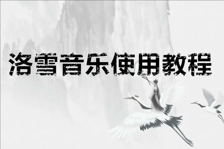 洛雪音乐操作指南