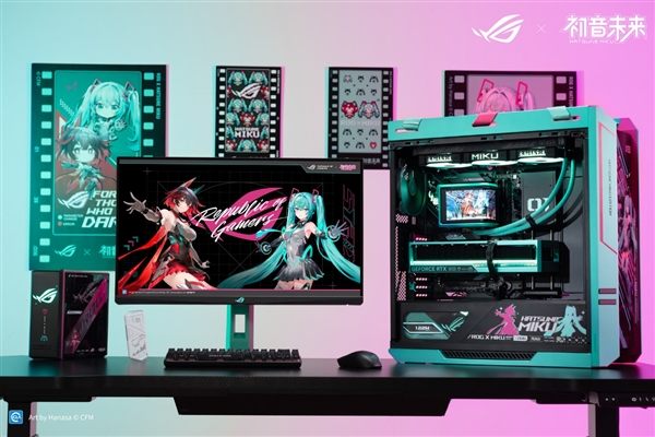 二次元与性能信仰的激情碰撞！ROG夜神RTX5080RO姬联名初音未来限定显卡