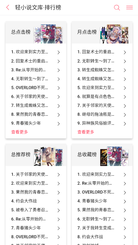 哔哩轻小说手机版截图3