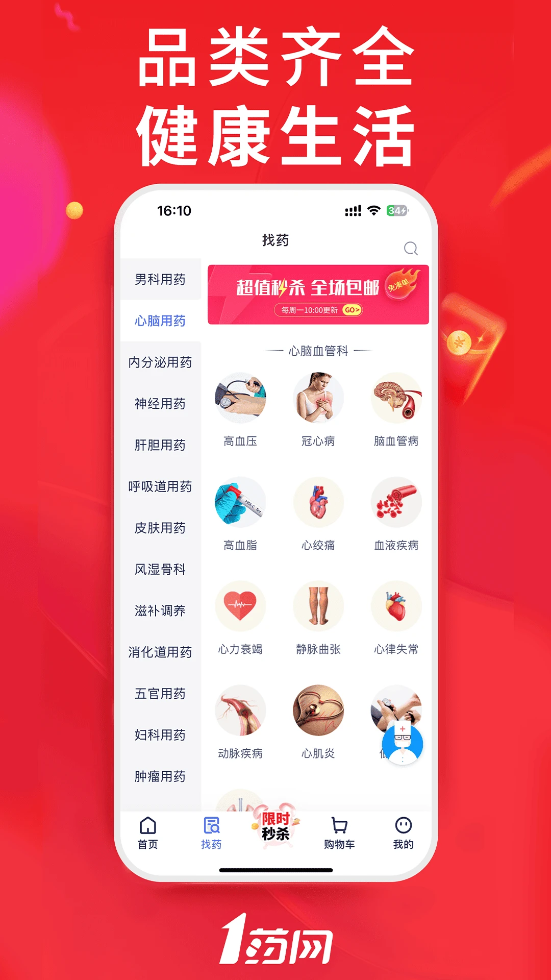 一号药店旗舰店(1药网)