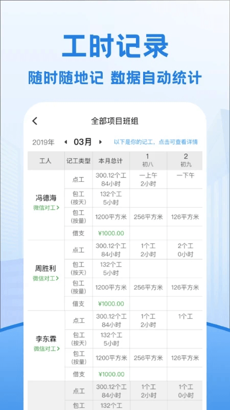 考勤表免费原版图3