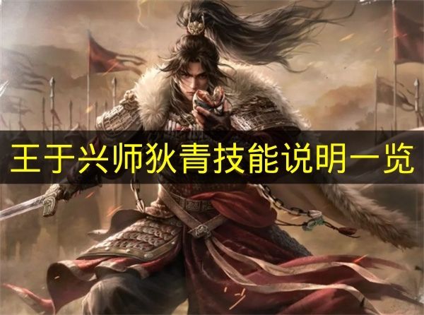 《王于兴师》狄青技能详情汇总
