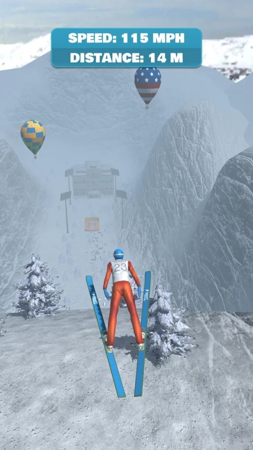 滑雪坡道跳跃图1