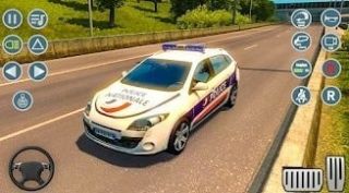现代警车停车场3D