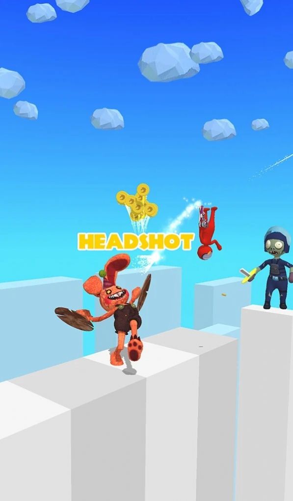 枪冲刺射击和旋转(3)