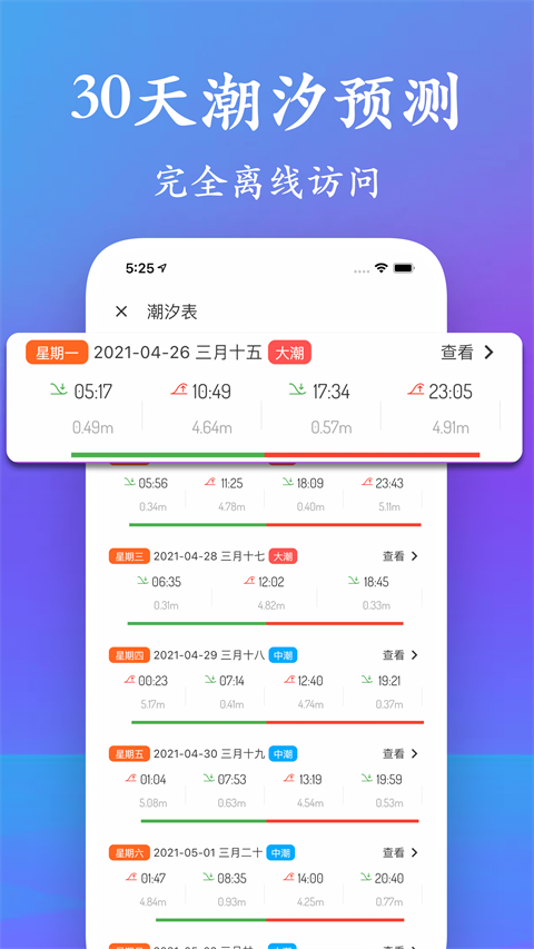 潮汐表最新版图2