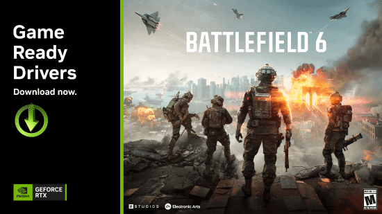 全新GeForceGameReady驱动已针对《战地风云6》及PhysX游戏完成优化