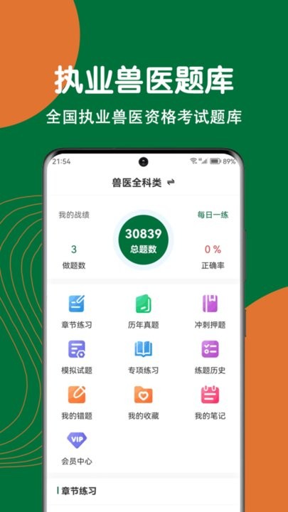 执业兽医刷题狗通用版图1