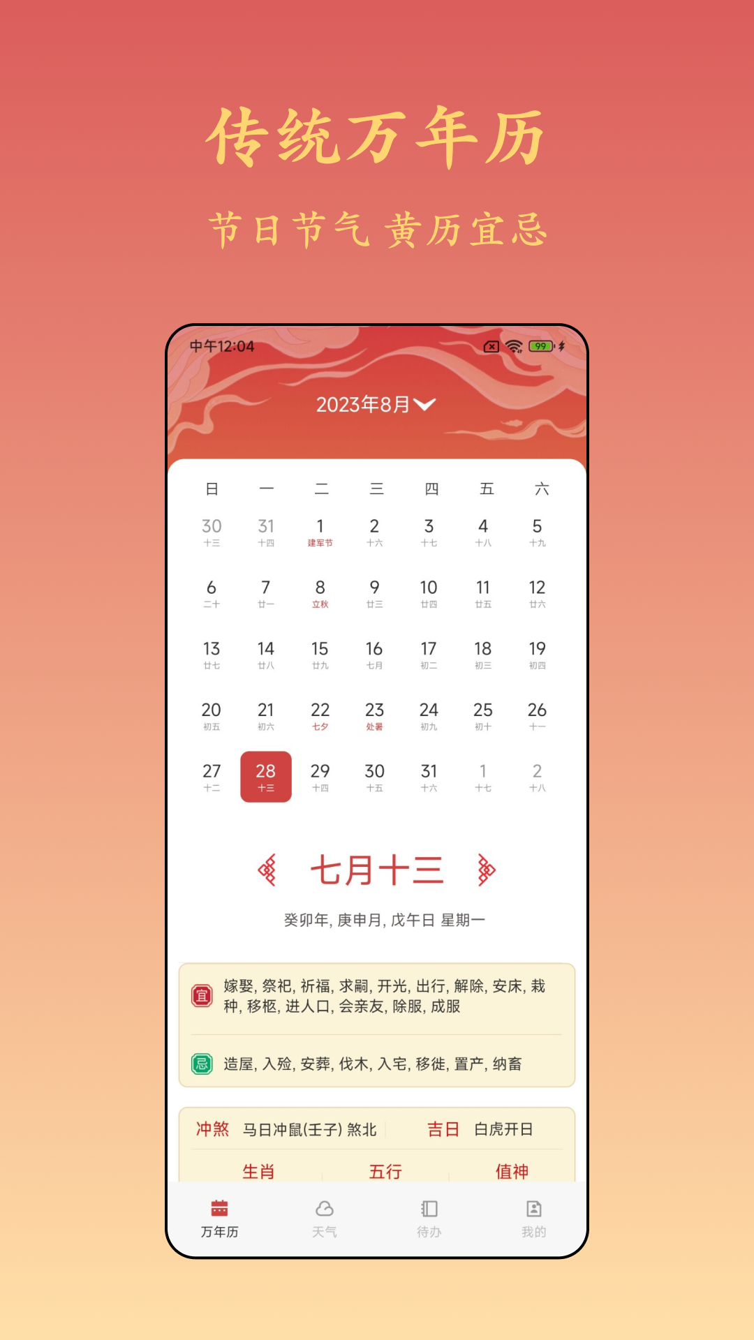 诸葛万年历图1