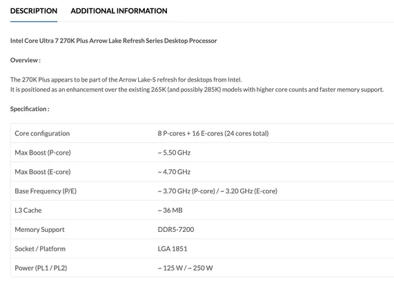 Intel酷睿Ultra9290K/270KPlus桌面级CPU双双亮相！核心数量更多，频率表现更出色[图]