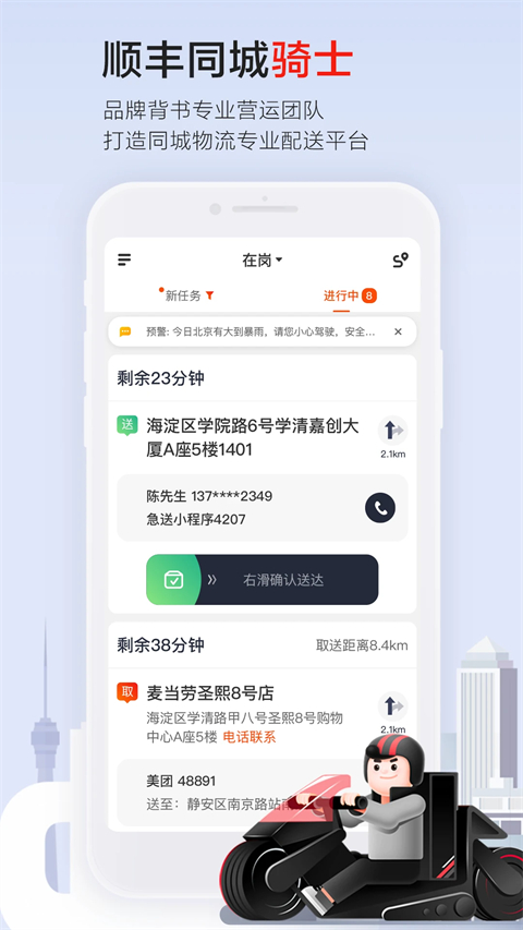 顺丰同城骑士图1