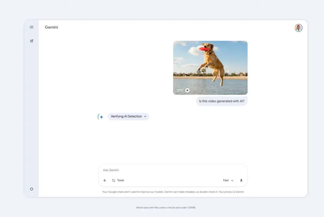 谷歌的Gemini应用具备检测视频是否由GoogleAI生成的功能