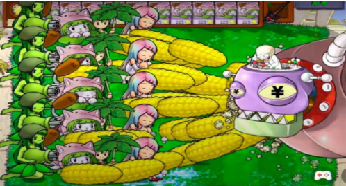 植物娘大战僵尸香蒲娘化版