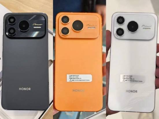 荣耀Power2真机图提前曝光：横向大矩阵镜头模组+橙色机身外观神似iPhone17Pro
