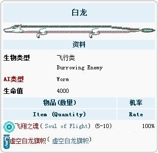 泰拉瑞亚里的小白龙表现如何？这份属性介绍来解答