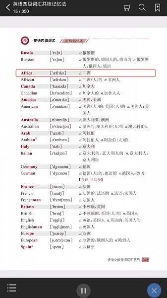 英语四级词汇共核记忆法软件图2