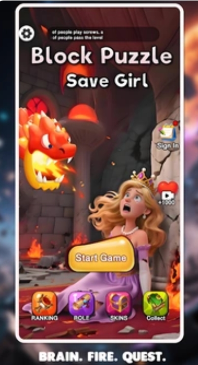 积木拼图拯救(Block Puzzle: Save Girl)图3