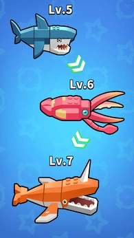 方块鱼合成大作战(Block Fish:Merge Battle)