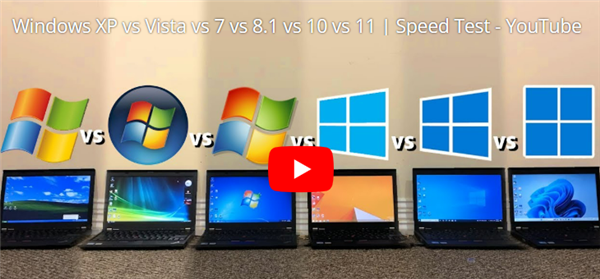 六代Windows系统性能首测！XP到11横向对比：Win11多项落后8.1成最大黑马