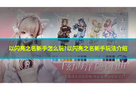 以闪亮之名新手入门玩法指南