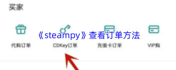 steampy里怎么查看我自己的订单呢