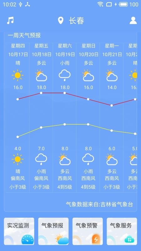 吉林气象官方版图1