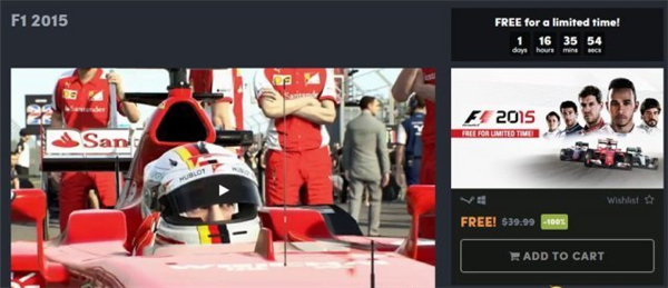 HB福利新活动开启免费领取竞速大作《F12015》