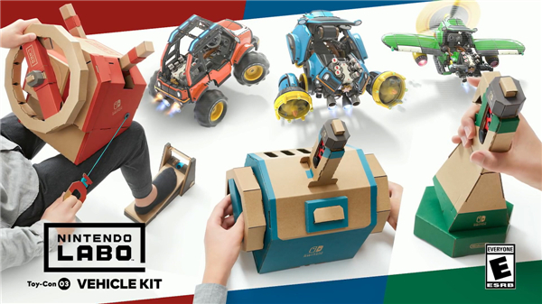 《任天堂Labo：载具套装》官方7分钟演示视频多样新载具功能展示