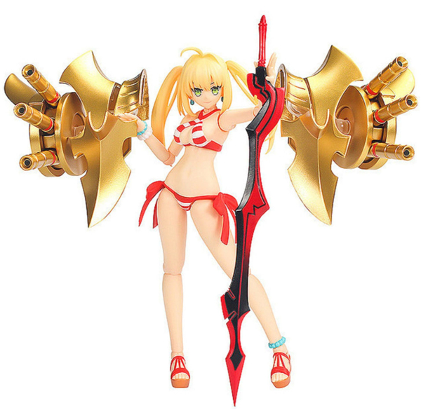 《Fate》尼禄泳装可动手办娇俏暴君的比基尼造型魅力十足