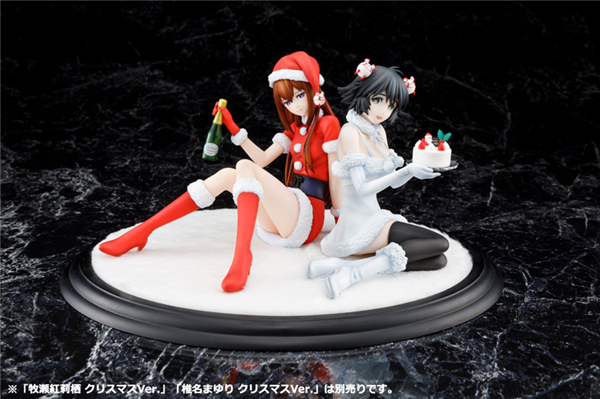《命运石之门》牧濑红莉栖圣诞主题手办雪白长腿超吸睛