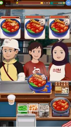 印尼肉汁面摊(2)