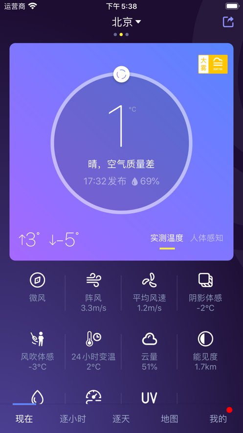 中国天气预报原版图1