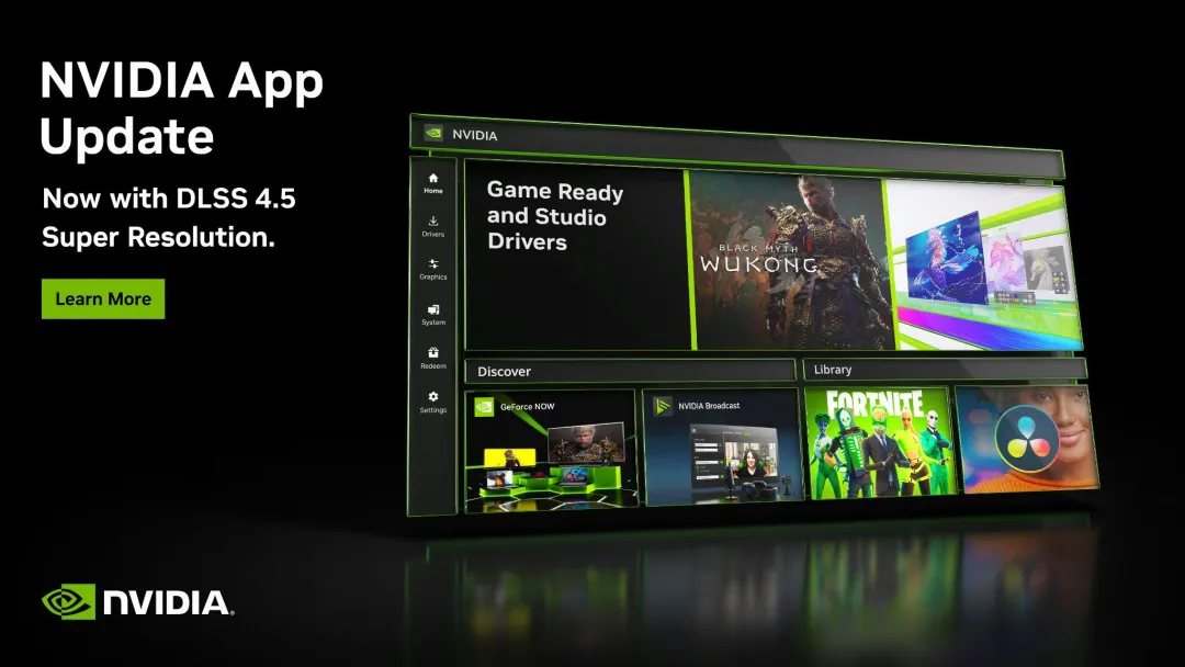 现在可通过NVIDIAApp获取DLSS4.5超分辨率的自动更新