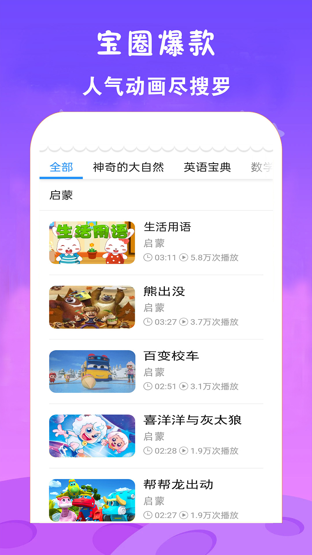 看动画片大全免费原版
