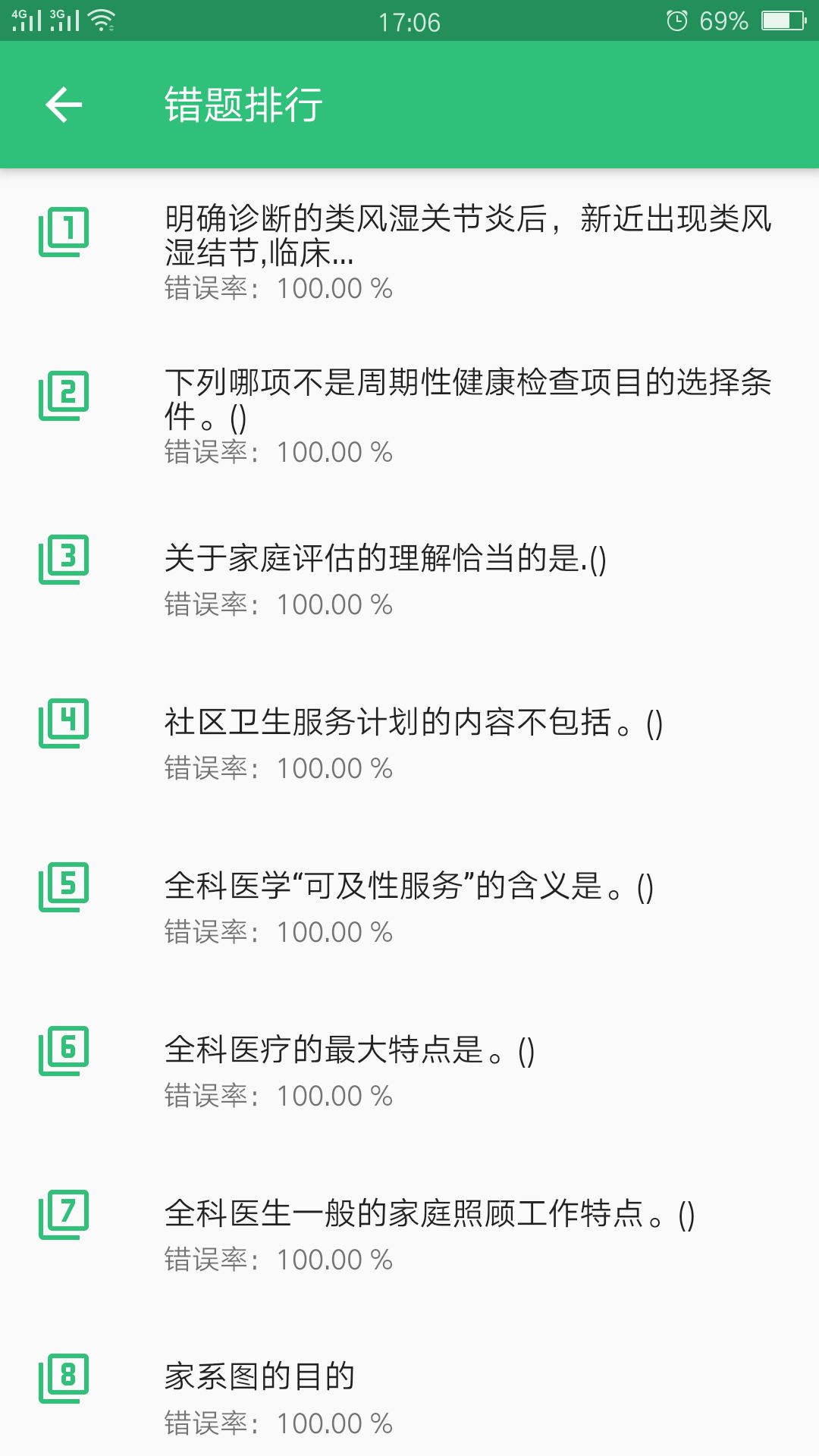 全科医学中级题库原版