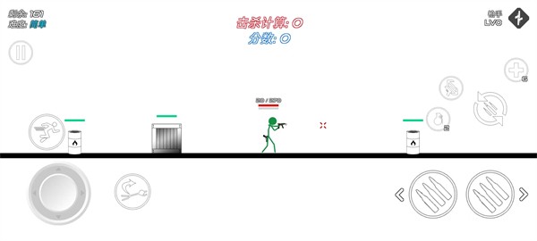 火柴人战争红色打击游戏绿色版图1
