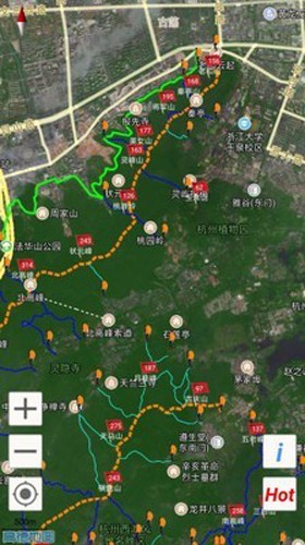 杭州登山地图图4