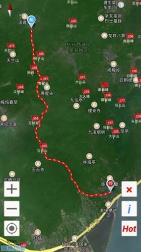 杭州登山地图图3