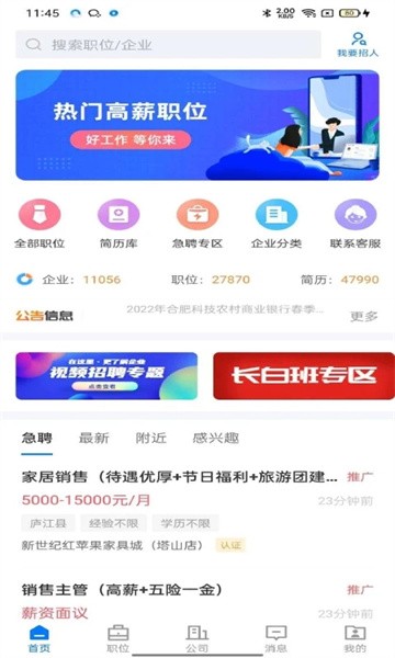 魅力庐江人才网招聘软件原版图4