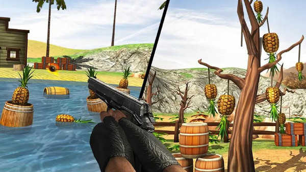 菠萝射击3D免费原版图1