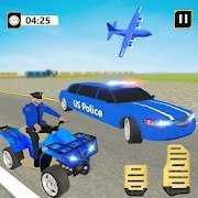 美国警察豪华轿车运输机(USpoliceLimoCarTransporterG)正版