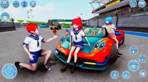 动漫高中女生3D模拟手机最新版2