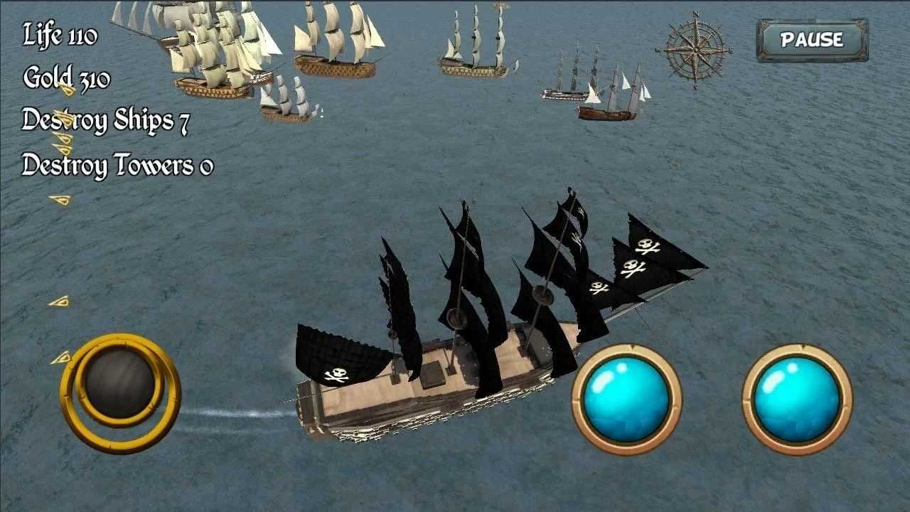 加勒比海船战争(NinjaPirateAssassinHero6Car)免费版