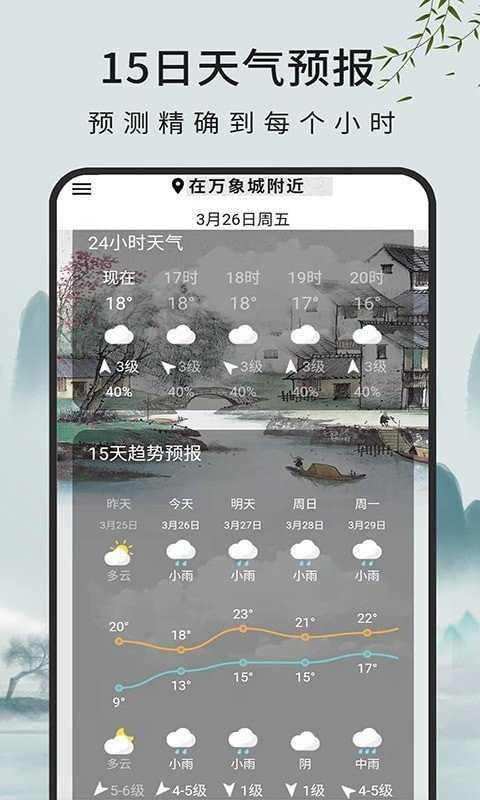 一毫天气预报最新版