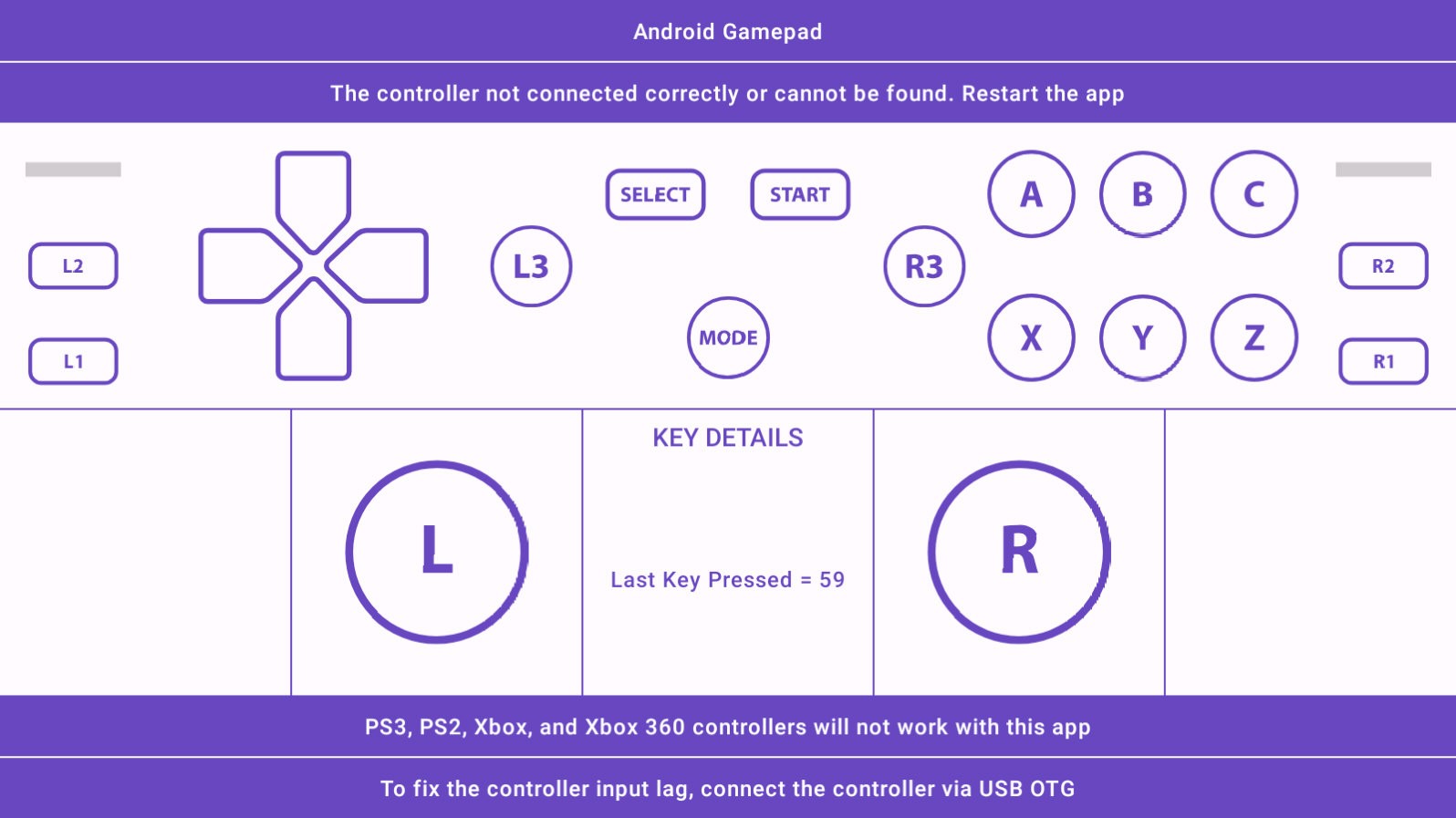 GamePad Tester